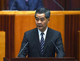 梁振英：香港要用好机遇发展经济，持续改善民生