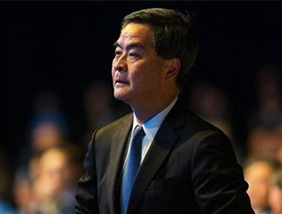 访香港特别行政区行政长官梁振英 用好“一国两制”双重优势 为香港、为国家作出新贡献 