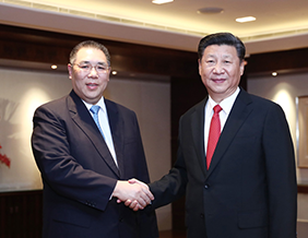 国家主席习近平在香港会见澳门特别行政区行政长官崔世安