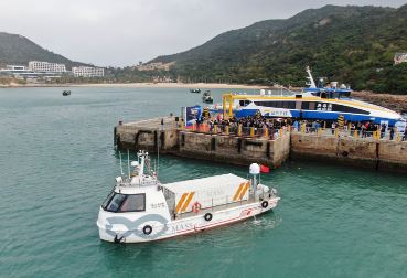 自主航行货船“筋斗云0号”首航 