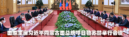 习近平同蒙古国总统呼日勒苏赫举行会谈