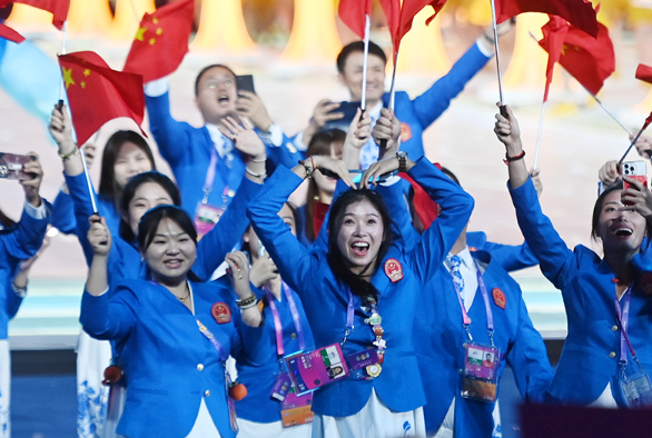 第19届亚洲运动会开幕式在杭州举行