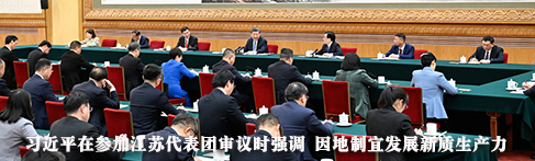 习近平在参加江苏代表团审议时强调：因地制宜发展新质生产力